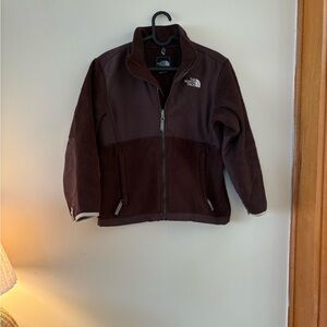 The North Face Girls Medium Brown Fleece Jacket
